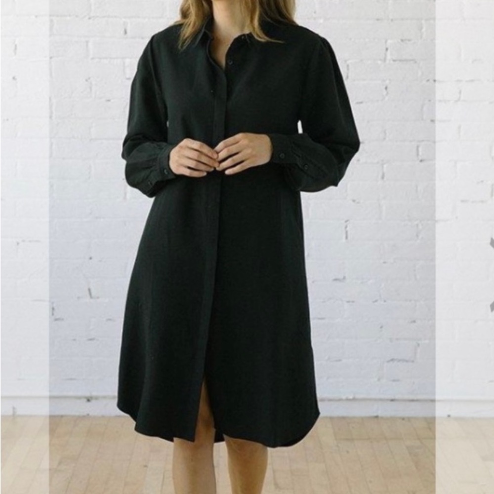 Tradlands Shirt Dress Button Down Long Sleeve
